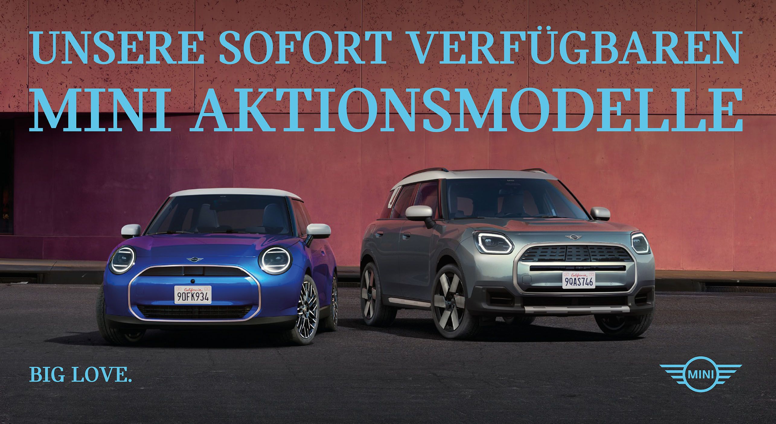 MINI Cooper und MINI Countrynan von vorne